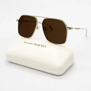 AM0372 Brown Gold Sunglasses
