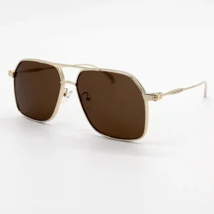 AM0372 Brown Gold Sunglasses