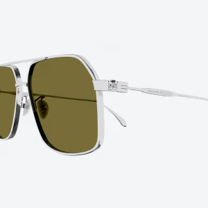 AM0372 Silver Green Sunglasses