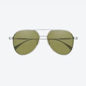 AM0373S Silver Green Sunglasses