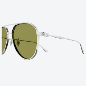 AM0373S Silver Green Sunglasses