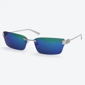 BB0487S 002 Silver Blue Mirror
