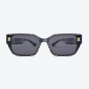 BE2396 Check Grey / Dark Grey Square Sunglasses