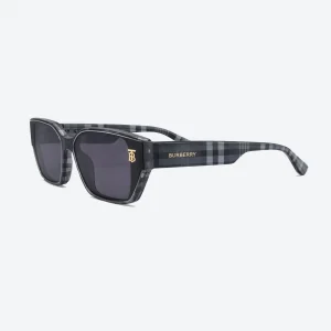BE2396 Check Grey / Dark Grey Square Sunglasses