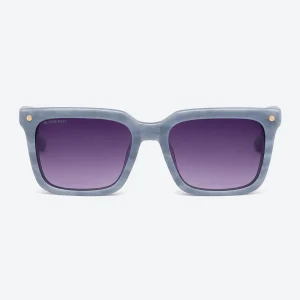 BE4337 Grey Marble / Violet Square Sunglasses
