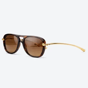 BV1391S Knot Aviator Sunglasses Havana