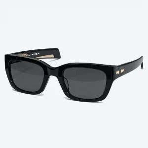 BV1393S Black Rectangular Sunglasses