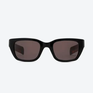 BV1393S Rectangular Sunglasses 001 BKGY