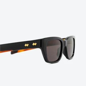 BV1393S Rectangular Sunglasses 001 BKGY