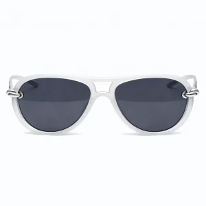 BV1418S Crystal / Grey Knot Aviator Sunglasses