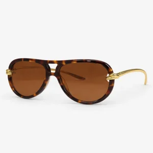 BV1418S Havana Gold Sunglasses