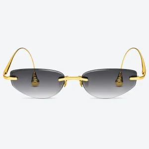 BV1698LA Gold Rimless Sunglasses