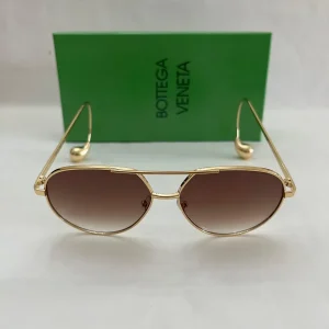 BV1701LA Gold Brown Gradient Aviator Sunglasses