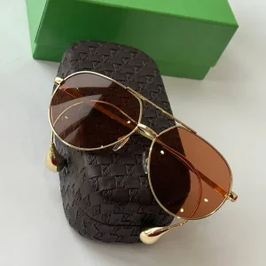 BV1701LA Gold Pink Aviator Sunglasses