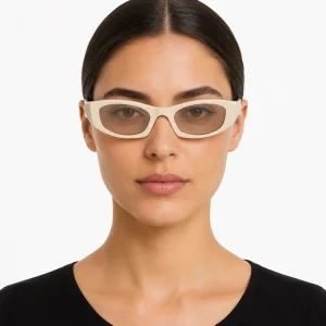 Beige Symbole Sunglasses – Clay Gray Lenses