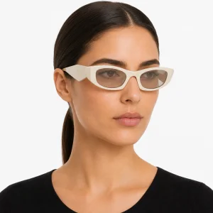 Beige Symbole Sunglasses – Clay Gray Lenses