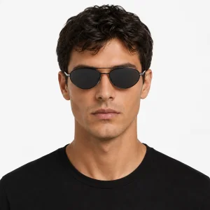 Black PR A54S Pilot-Frame Sunglasses