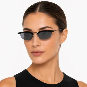 Black Runway Sunglasses – Retro Browline Frame