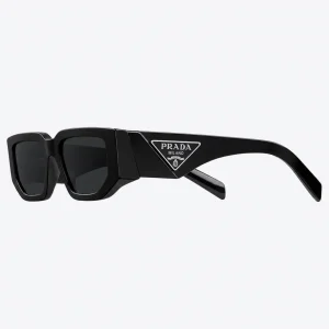 Black Sunglasses with Signature Triangle Logo