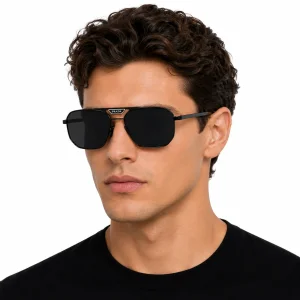 Black Sunglasses – Geometric Frame