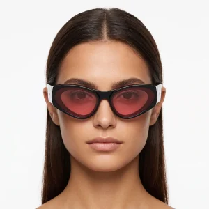 Front Lenses Cat-Eye Sunglasses Black