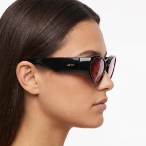 Front Lenses Cat-Eye Sunglasses Black