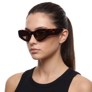 Front Lenses Cat-Eye Sunglasses Havana