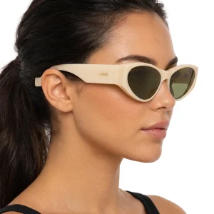 Front Lenses Cat-Eye Sunglasses Milky Ivory