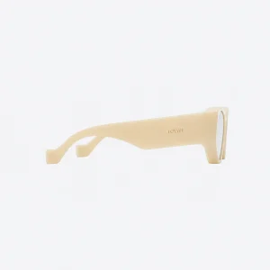 Front Lenses Cat-Eye Sunglasses Milky Ivory