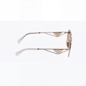Gold Triangle Logo Sunglasses – Gradient Lenses
