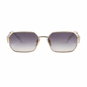 Gold Triangle Logo Sunglasses – Gradient Lenses
