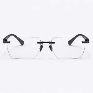 Pierre BPX-150C-53 Rimless Optical Glasses Black