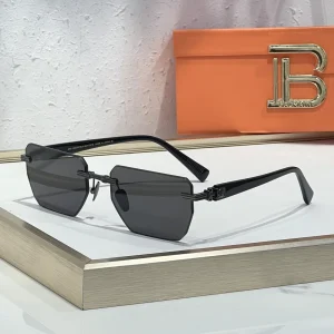 Pierre BPX-150C-53 Rimless Sunglasses Black