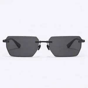Pierre BPX-150C-53 Rimless Sunglasses Black