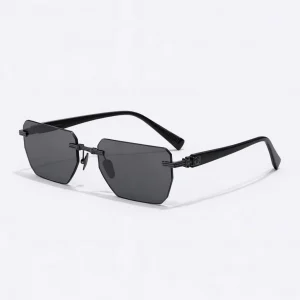 Pierre BPX-150C-53 Rimless Sunglasses Black