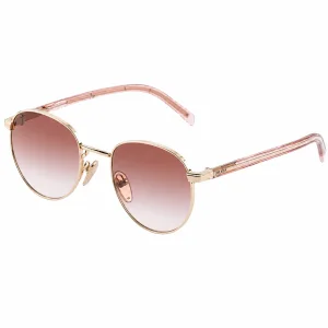 Pink Sunglasses with Iconic Metal Plaque