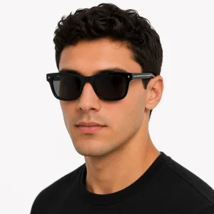 Premium Squared Sunglasses – Black Lenses