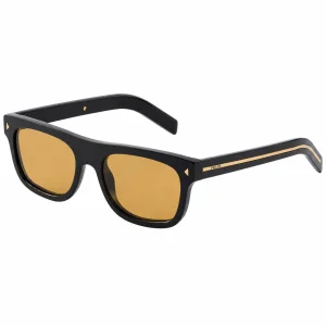 Square sunglasses with the iconic metal plaque - Black