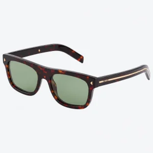 Sunglasses with the iconic metal plaque - Dark Brown