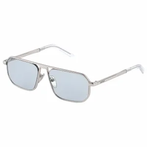 Sunglasses with Iconic Metal Plaque – Aviator Blue lenses