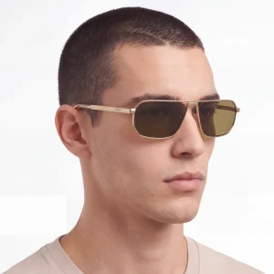 Sunglasses with Iconic Metal Plaque – Loden Lenses