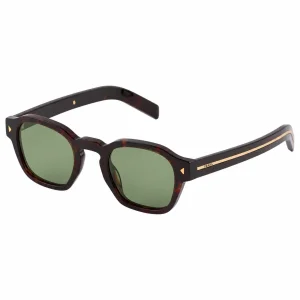 Square sunglasses with the iconic metal plaque - Dark Brown