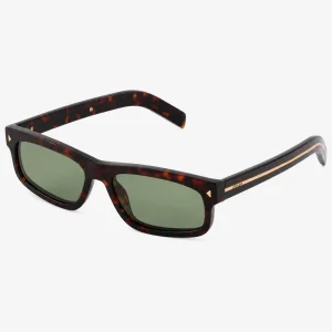 Sunglasses – Distinctive Shape with Green Lenses