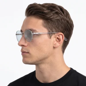 Sunglasses – Round Aviator Blue lenses