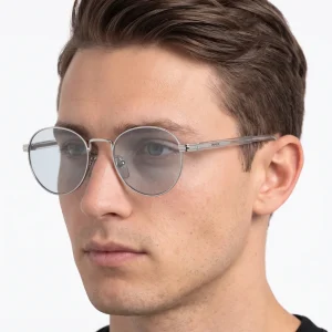 Sunglasses – Round Aviator Blue lenses