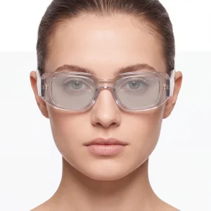 Transparent Symbole Sunglasses – Light Gray Lenses