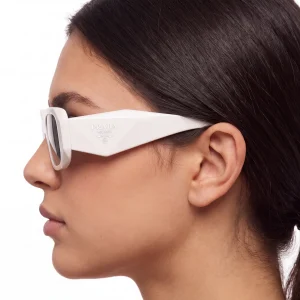 White Symbole Sunglasses – Slate Gray Lenses