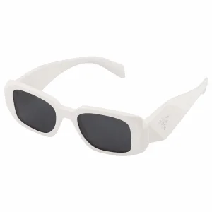 White Symbole Sunglasses - Slate Gray Lenses