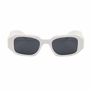 White Symbole Sunglasses - Slate Gray Lenses