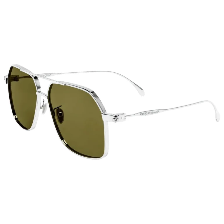 AM0372 Silver Green Sunglasses